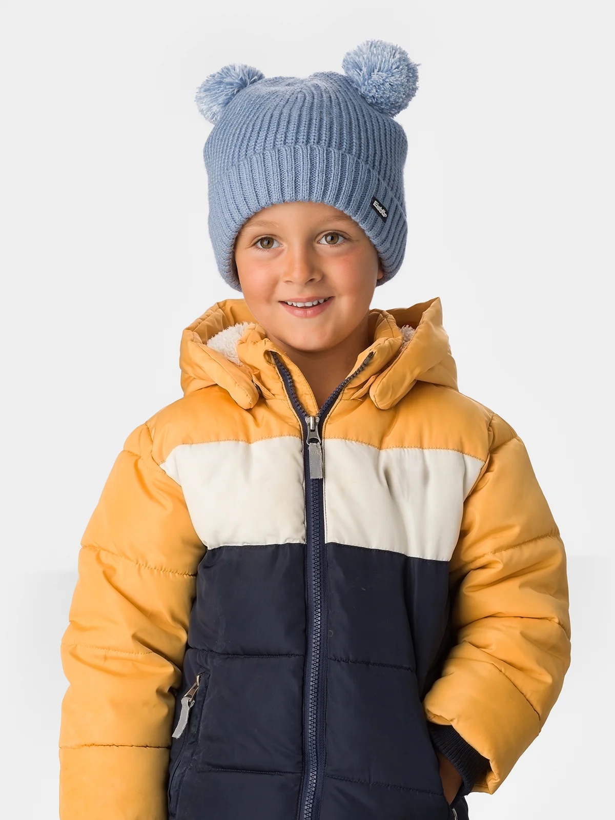 Dětská zimní čepice Eisbär Ponti Kids Bambule, zateplená, modrá