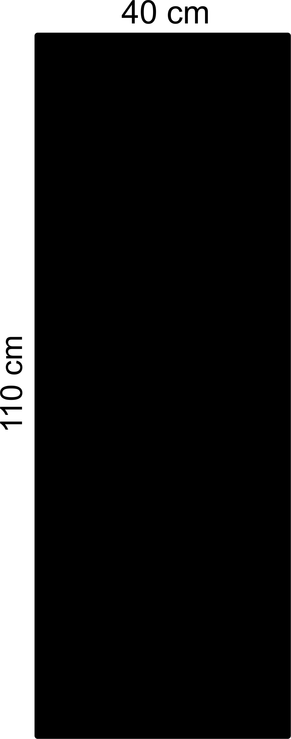 Kovová magnetická tabuľa obdĺžniková Magnetická 40x110