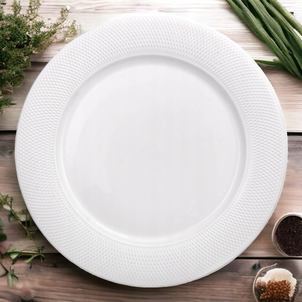 TALERZ OBIADOWY PŁYTKI CORTINA 26 CM Kolor biały