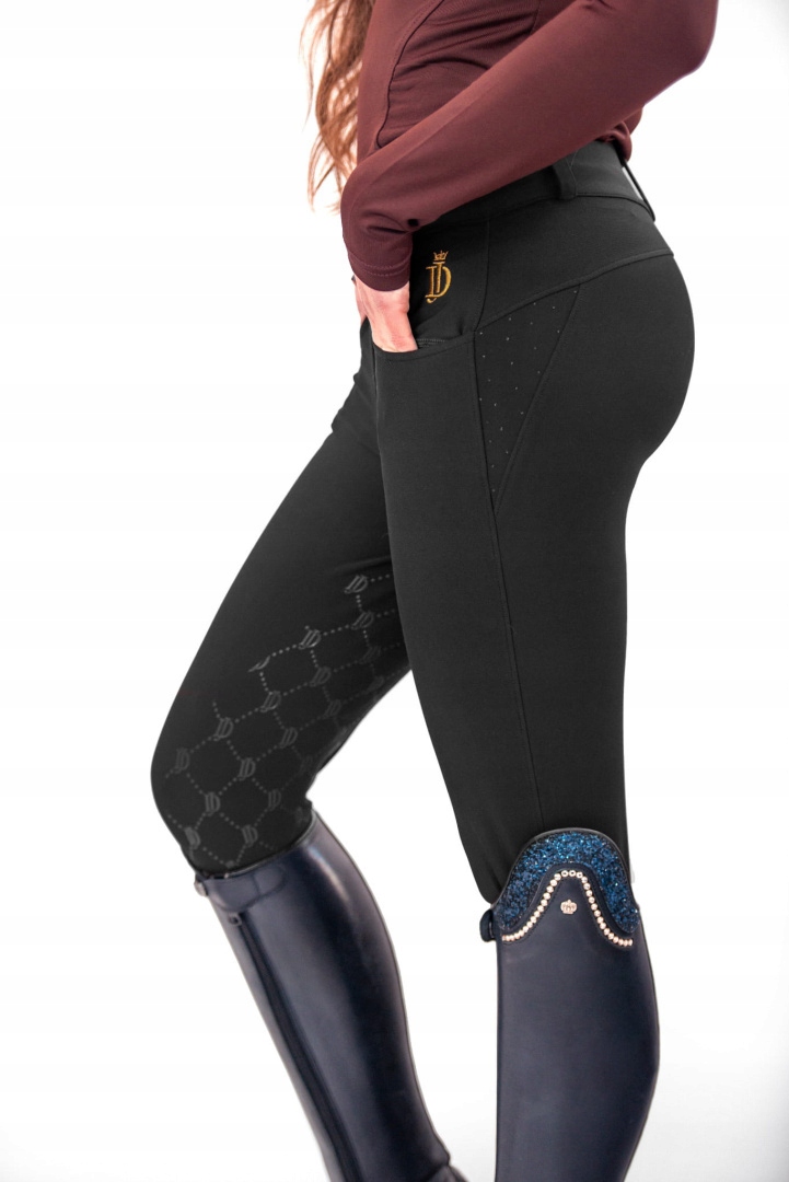 Legginsy z pełnym lejem silikonowym Jd Attack Cilla Czarny Xs