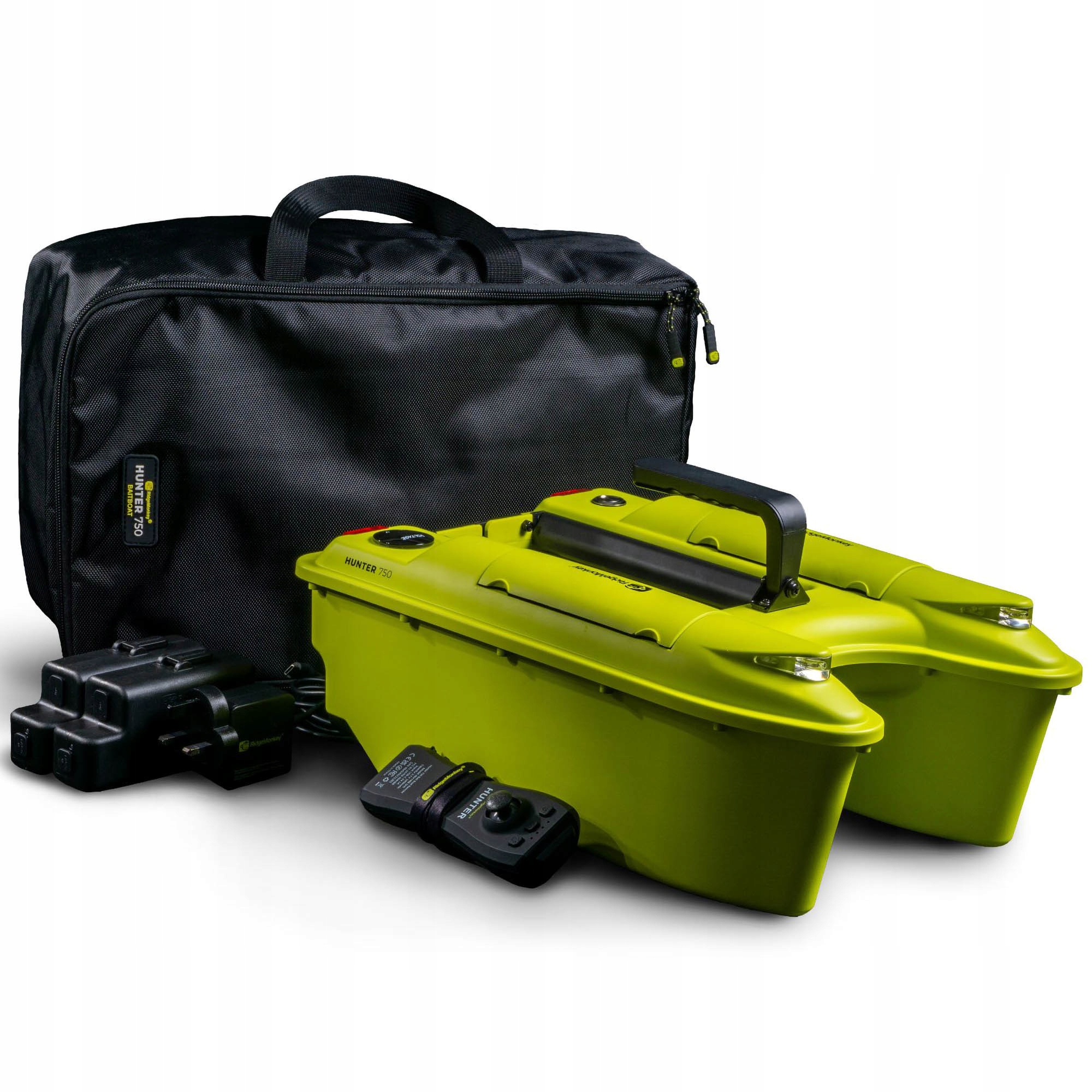 Łódka Zanętowa Ridge Monkey Hunter 750 Bait Boat Hi-Viz Echo Edition