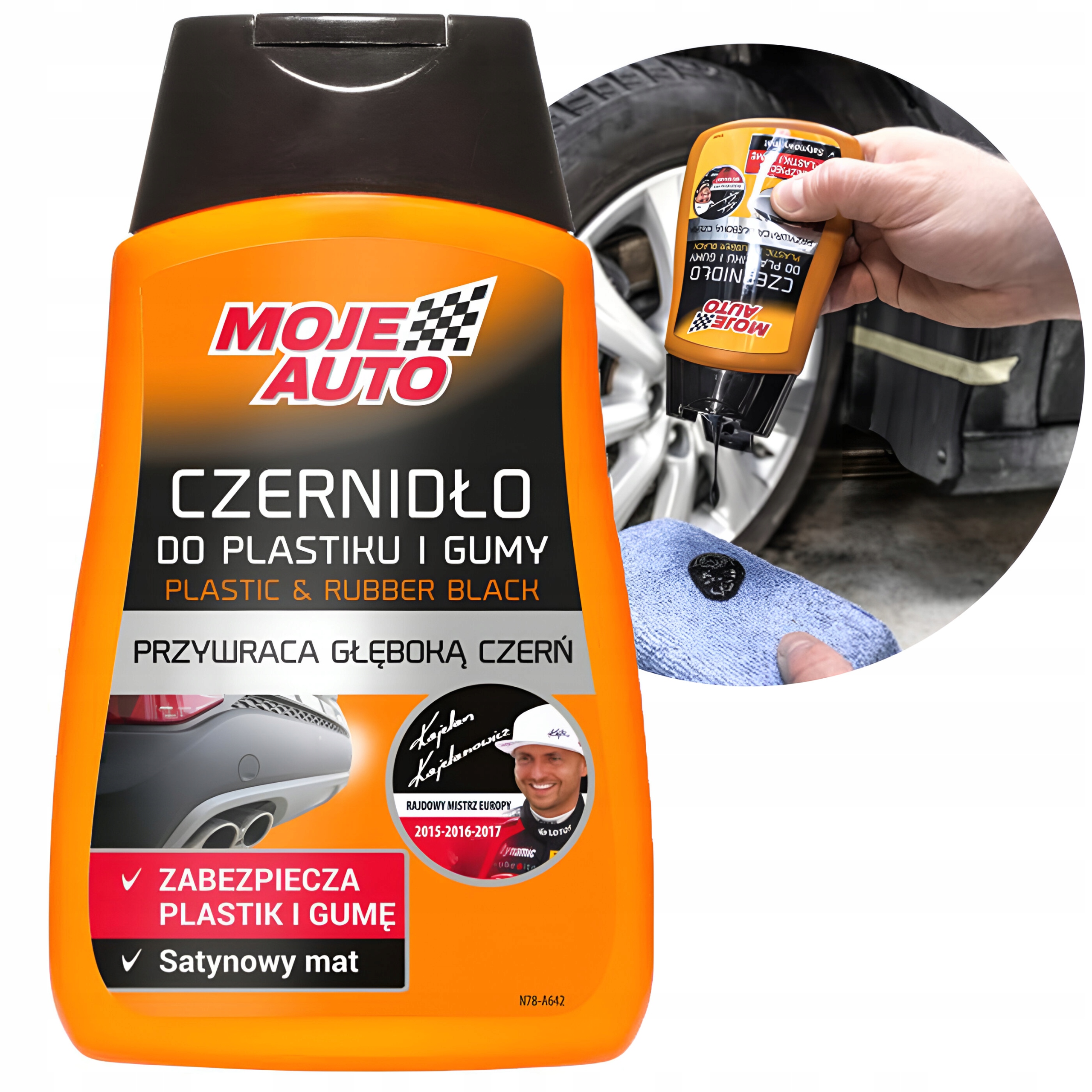 Czernidło Do Plastiku I Gumy Środek Do Renowacji Plastików Listw Zderzaków