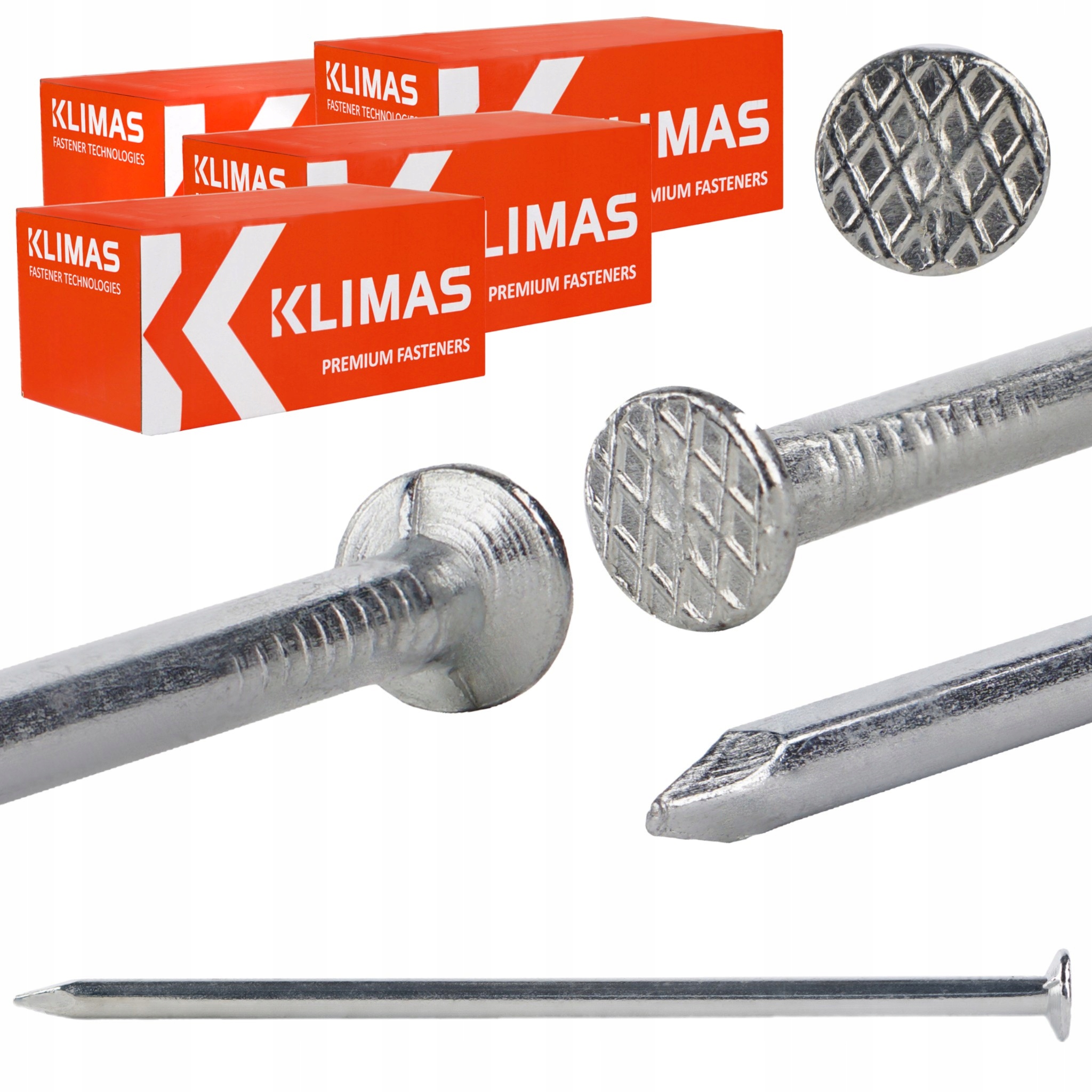 Stavebné klince 4,6 x 125 mm pozinkované 20 kg Klimas GBOC-46125