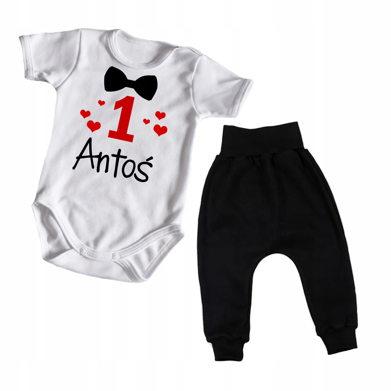 Komplet niemowlęcy BODY + SPODNIE - na roczek CZ