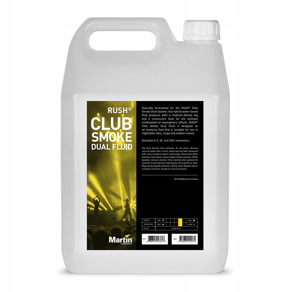 

Płyn mgła dym Martin Rush Club Smoke Dual Fluid 5L
