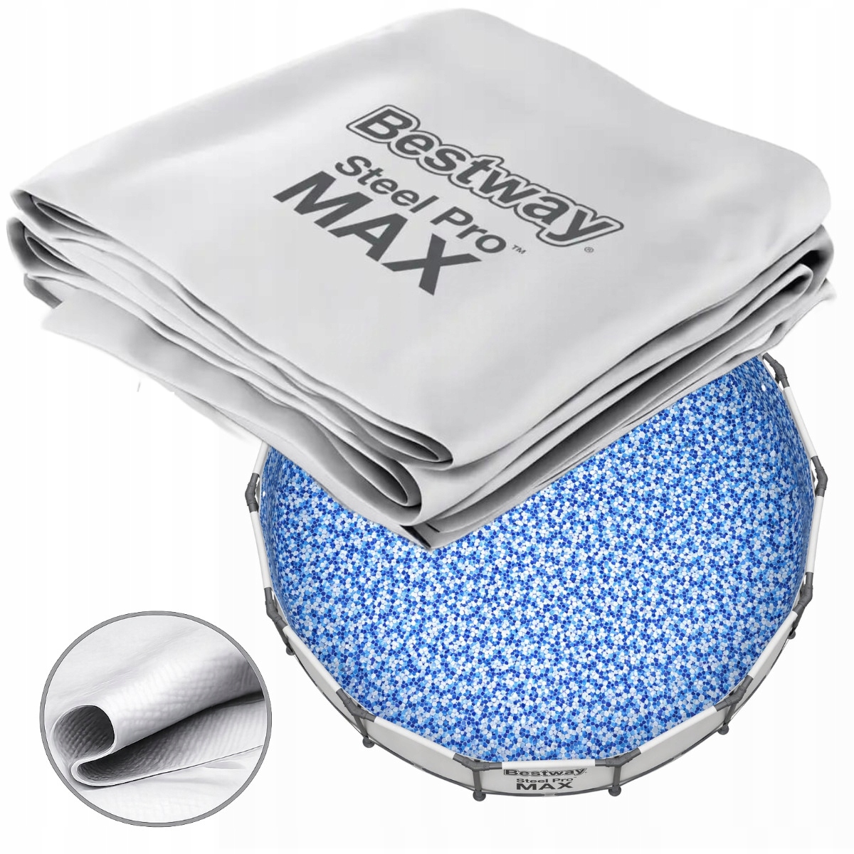Bazénová krytina bazéna Bestway 56416, náhradná vložka, sivá