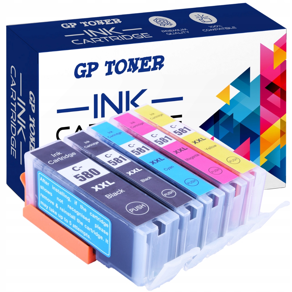 

5x Tusze do Canon Pixma TS705 TS6250 TS6521 TS6350