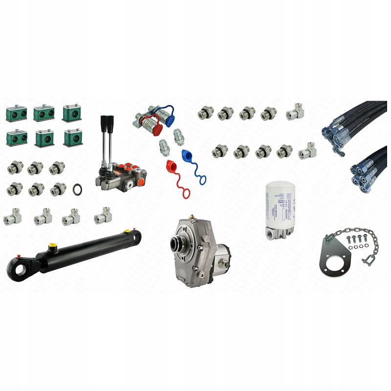 Kompletní hydraulika pro nakladač Tur Zetor 5211 7211, rozdělovač dva