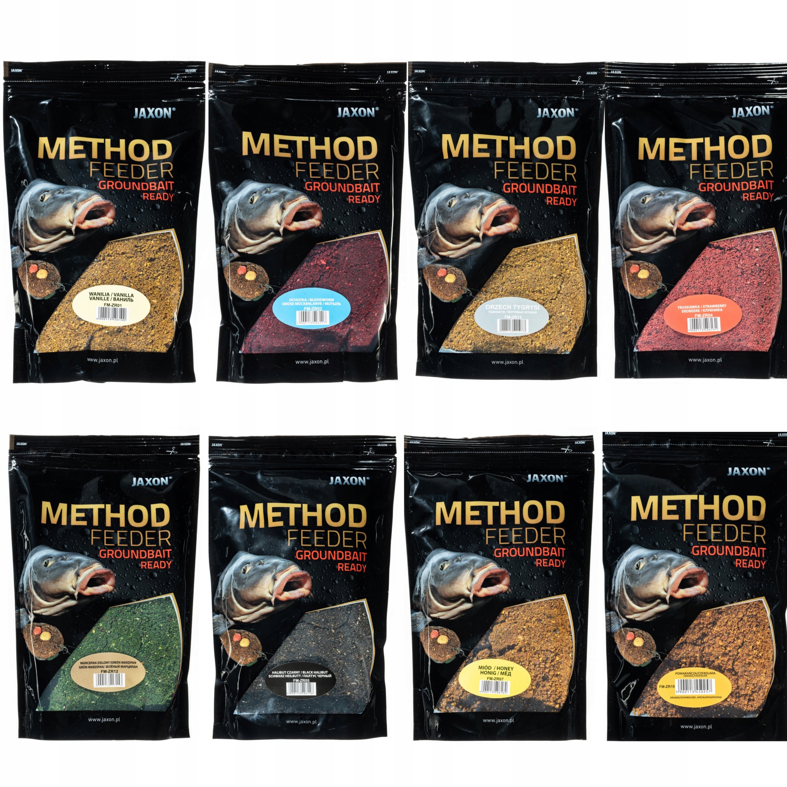 MIX Smaków 8x gotowa Zanęta Method Feeder Jaxon