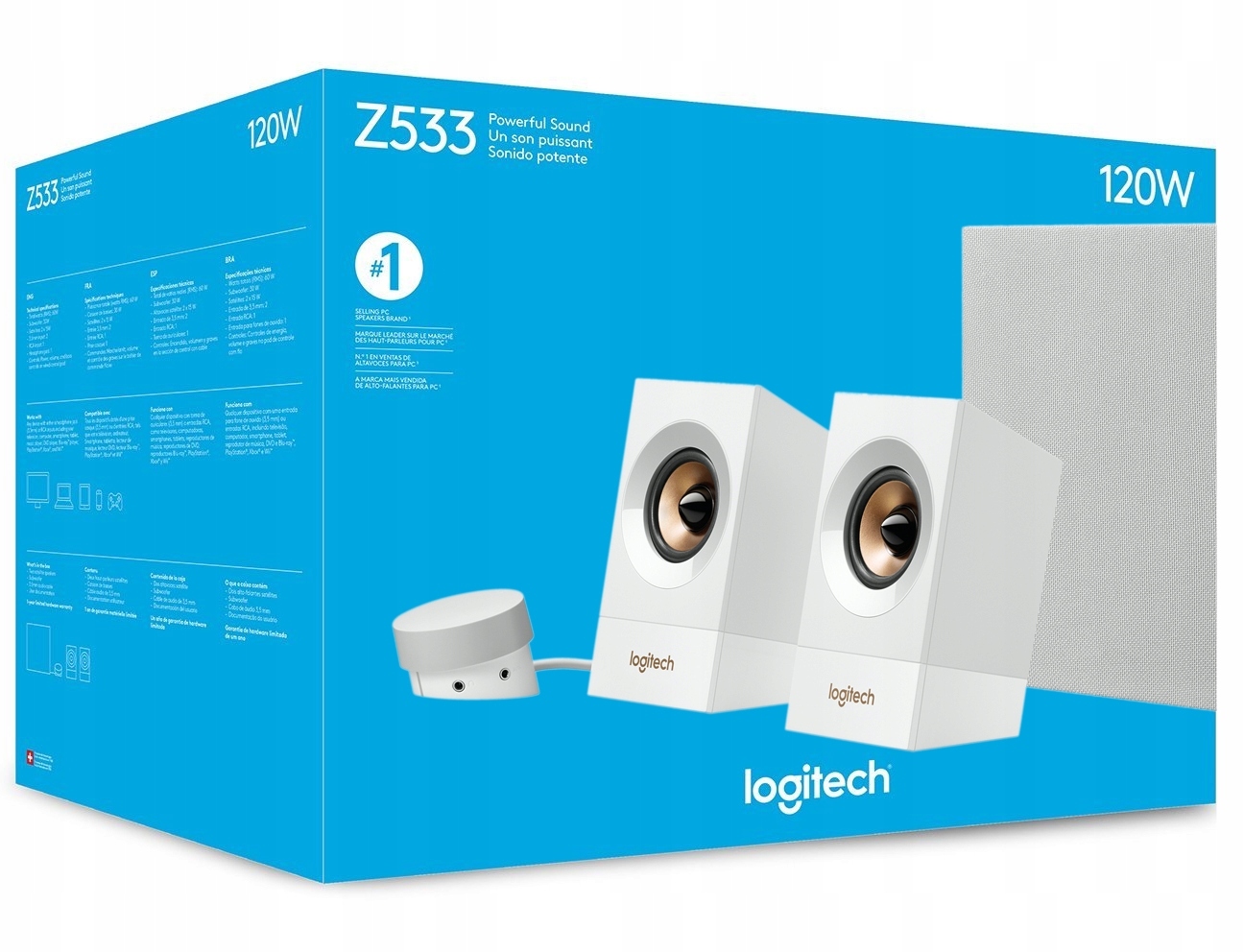

Nowe Głośniki Komputerowe Logitech Z533 2.1 120W