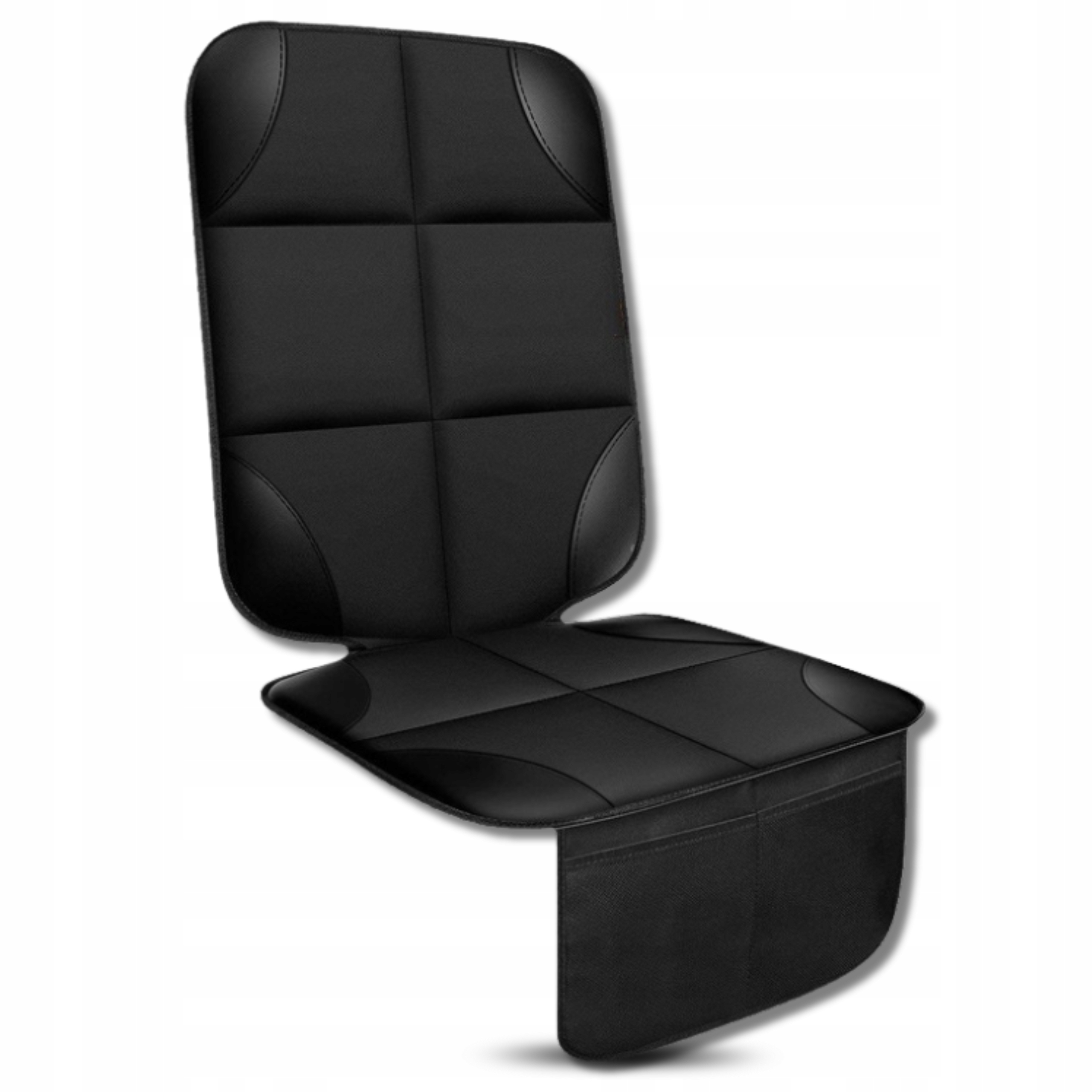 Mata Ochronna Czarna Na Fotel Samochodowy Pod Fotelik Dziecięcy Wodoodporna