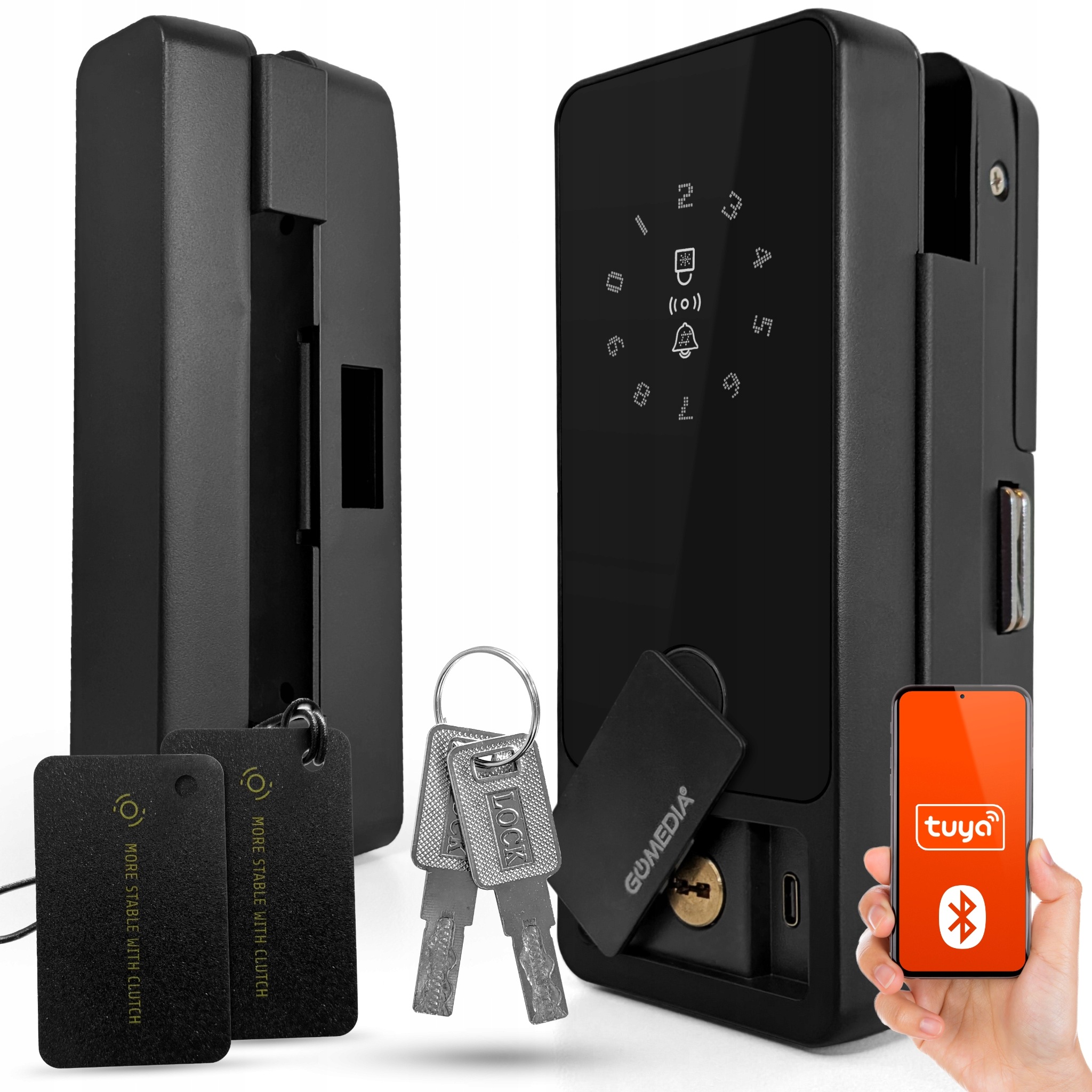 Elektronický inteligentný zámok na sklenené dvere Tuya Smart Bluetooth