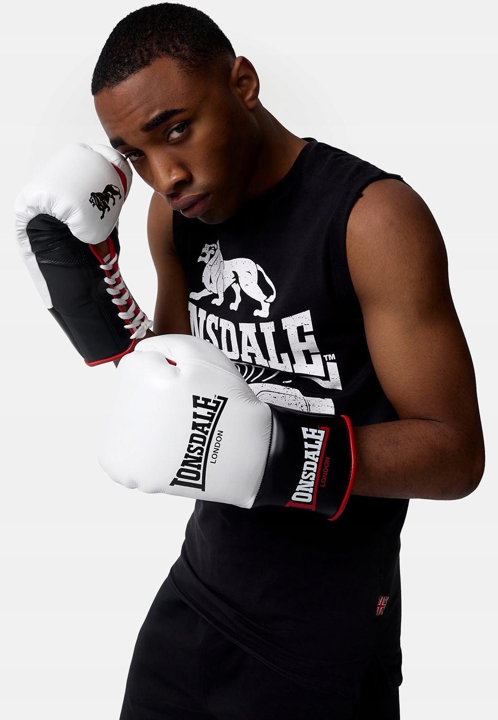 Rękawice Bokserskie Skórzane Lonsdale CAMPTON 10 oz L Model CAMPTON