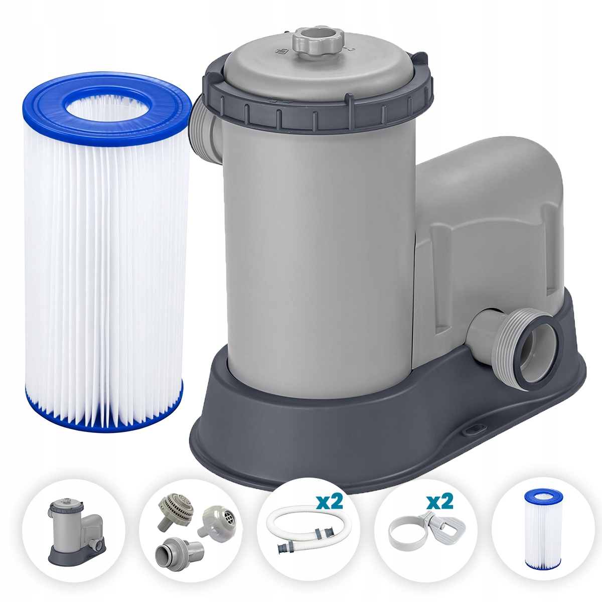 Filtrační Čerpadlo s hadicemi do bazénu Bestway 58389 Filtr 5678 l/h Silný 2025