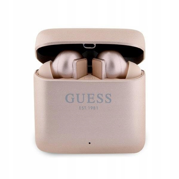 Guess Bluetooth sluchátka GUTWSSU20ALEGP Tws dokovací stanice růžovo zlatá