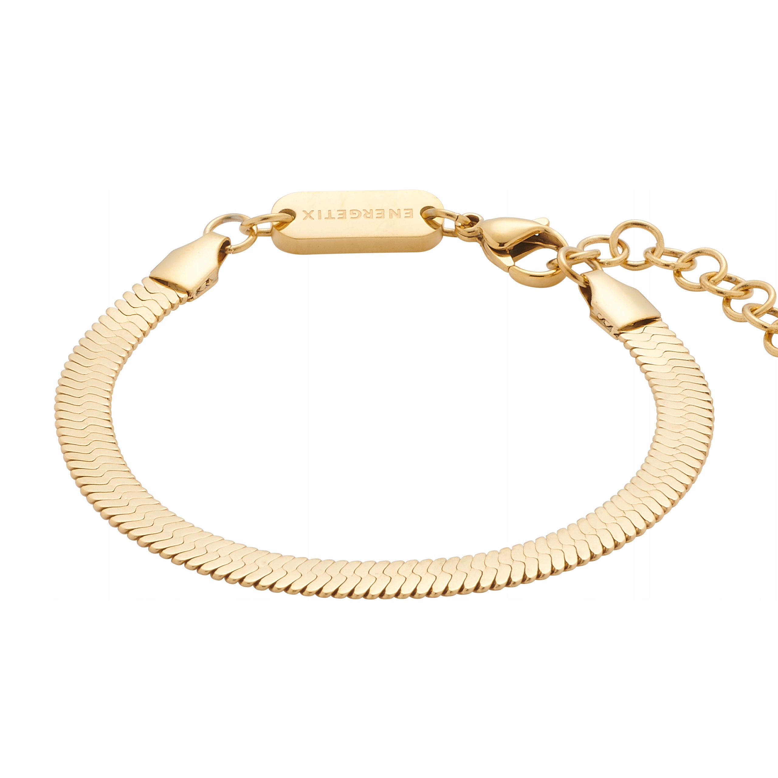 Náramek Řetízek Hadí zmijka Ocel Zlatý Regulovatelný Magnetický