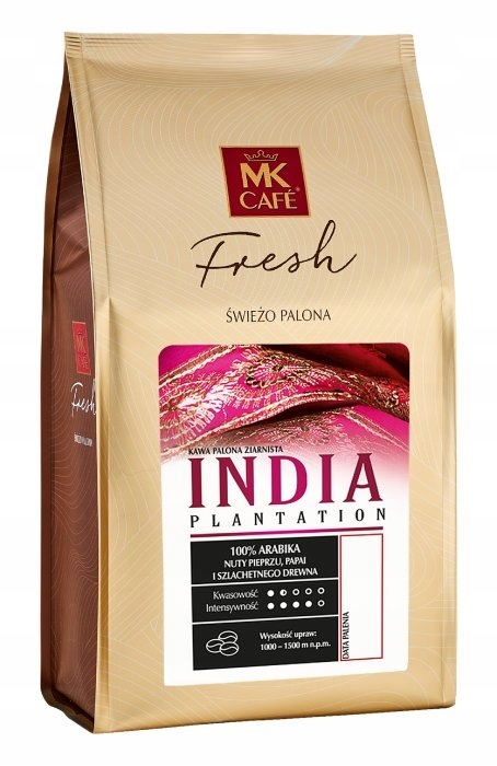 Mk Cafe Fresh India Plantation Káva zrna 1kg