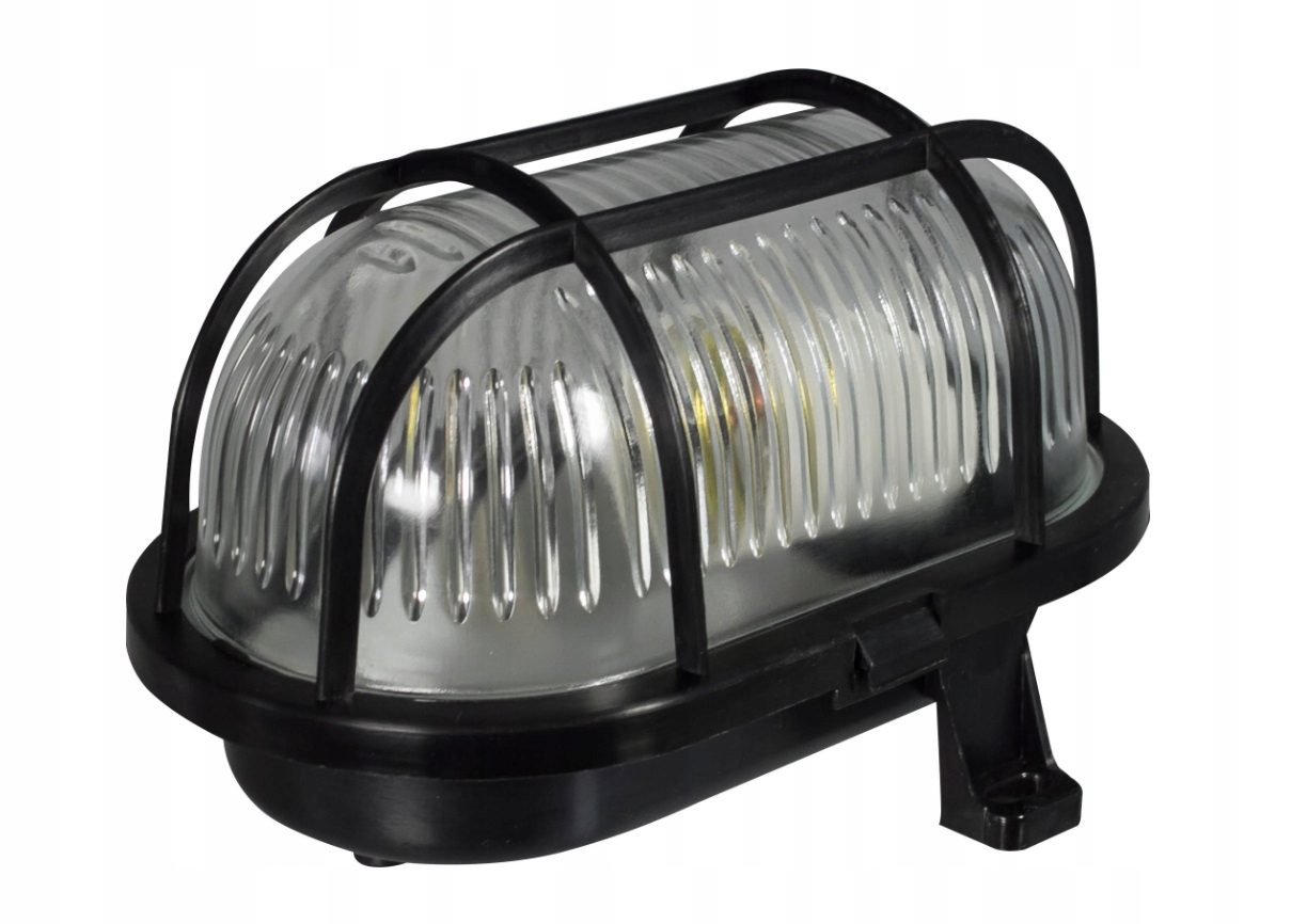 

Oprawa Kanałowa Owal 60W E27 Z Siatką Czarna IP44