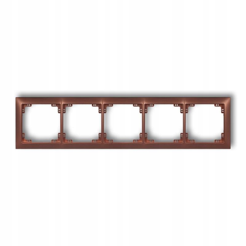Karlik Deco Soft brąz met - ramka 5-krotna 9DRSO-5