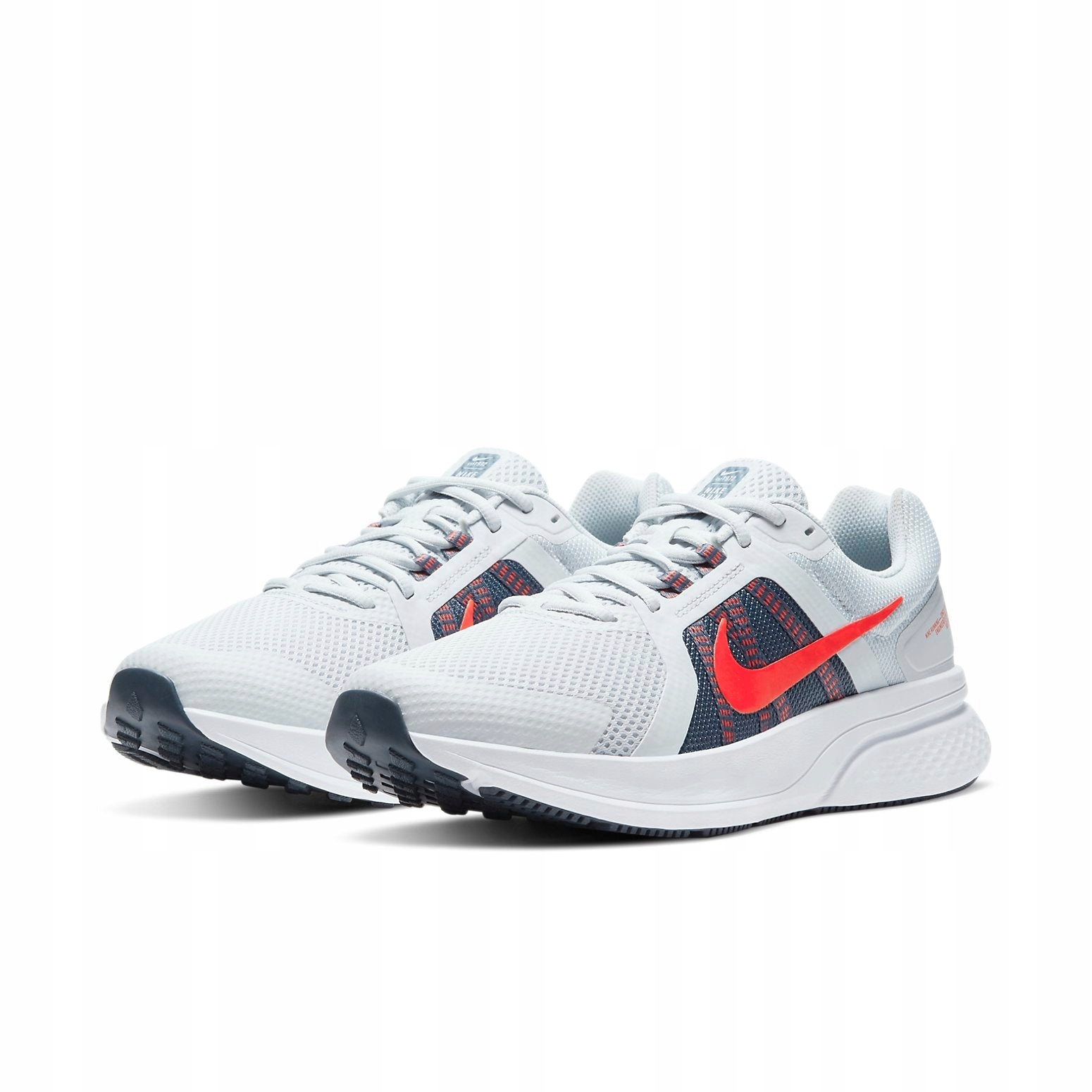 Buty męskie runningowe Nike Run Swift 2 szare czerwone CU3517-006 r. 43