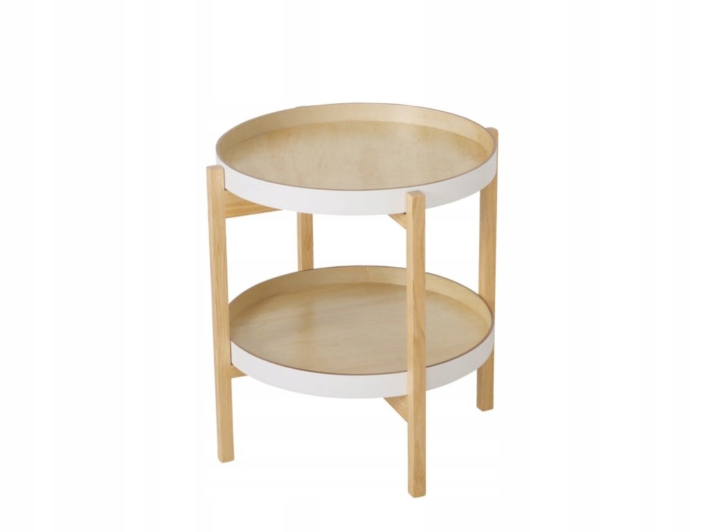 Dvojposchodový odkladací stolík Dragan, výška 51 cm