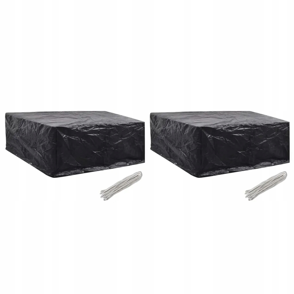 Obal na zahradní nábytek z polyetylenu, 260 x 260 x 90 cm, černý