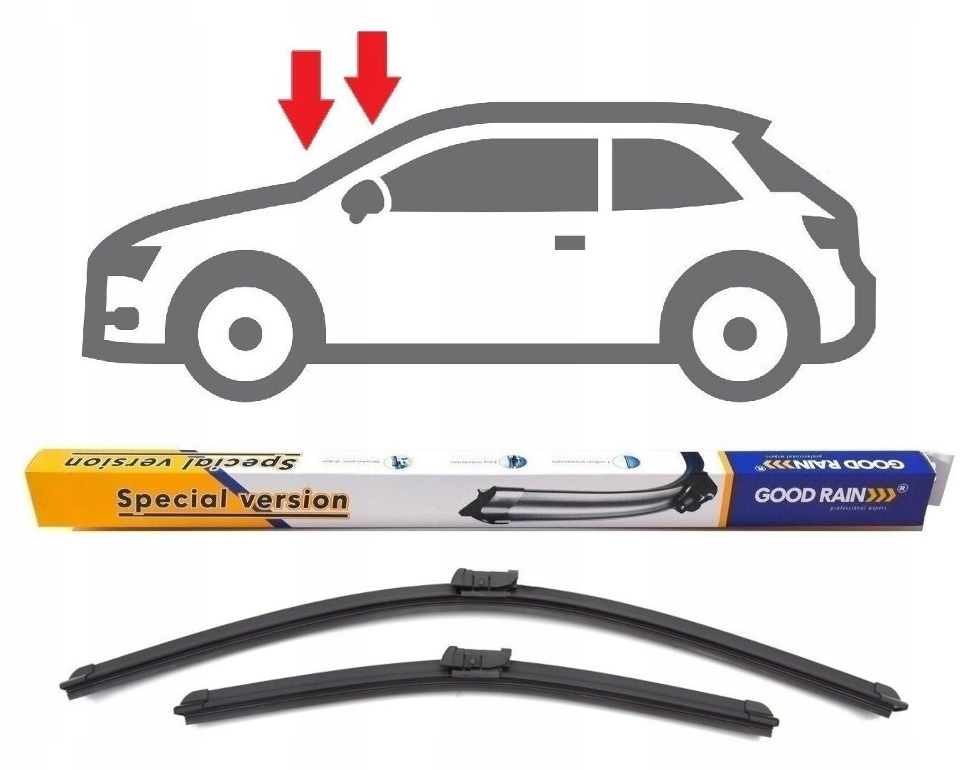 Wycieraczki Skoda Yeti Vw Eos Golf V Golf VI Jetta Passat B6 CC Scirocco