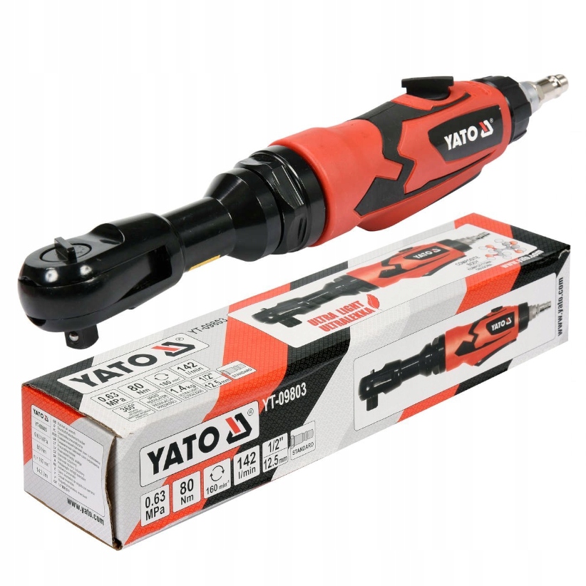 

Yato Grzechotka Pneumatyczna Klucz Kątowy 1/2 80Nm