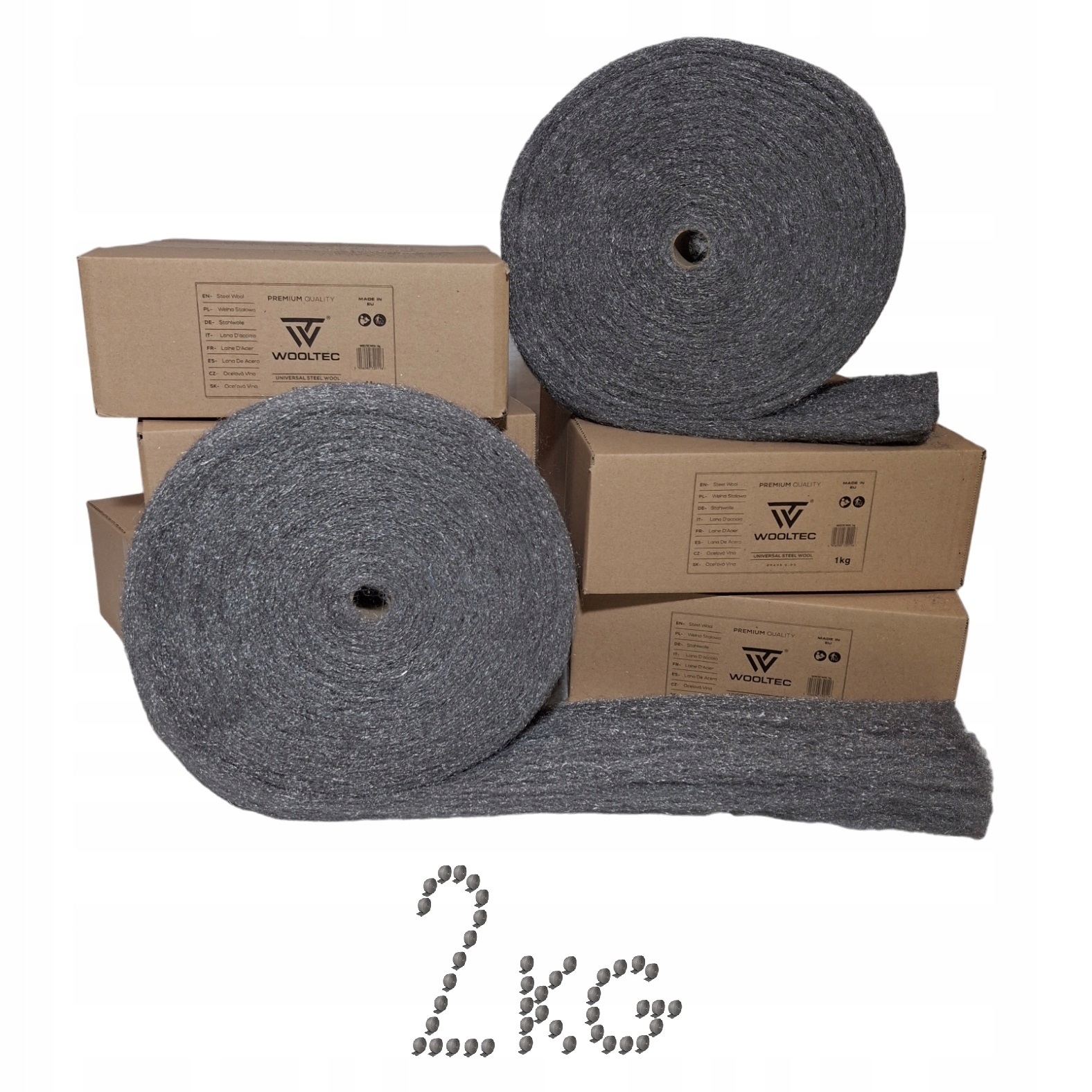 Univerzální Ocelová Vlna 2kg gradace 0-00 Extra Kvalita!!!