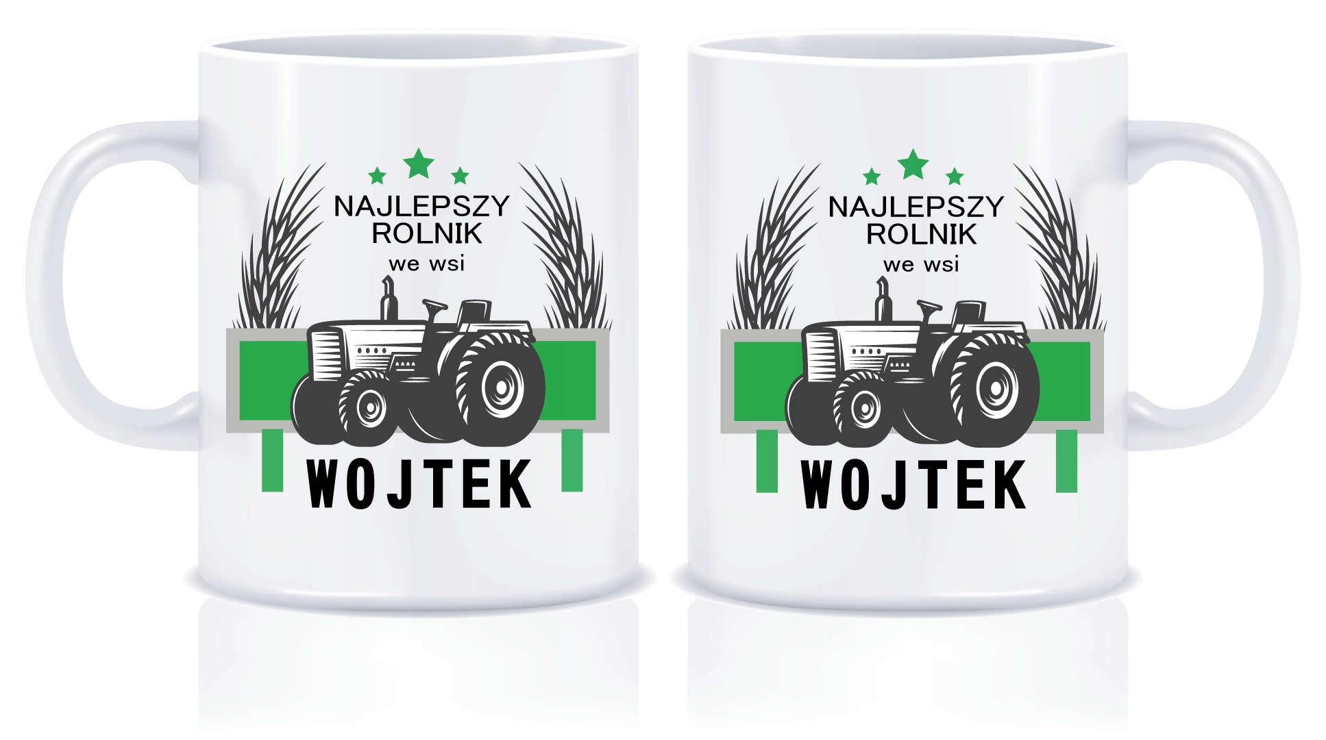 

Kubek z Ciągnikiem Najlepszy Rolnik we wsi + Imię