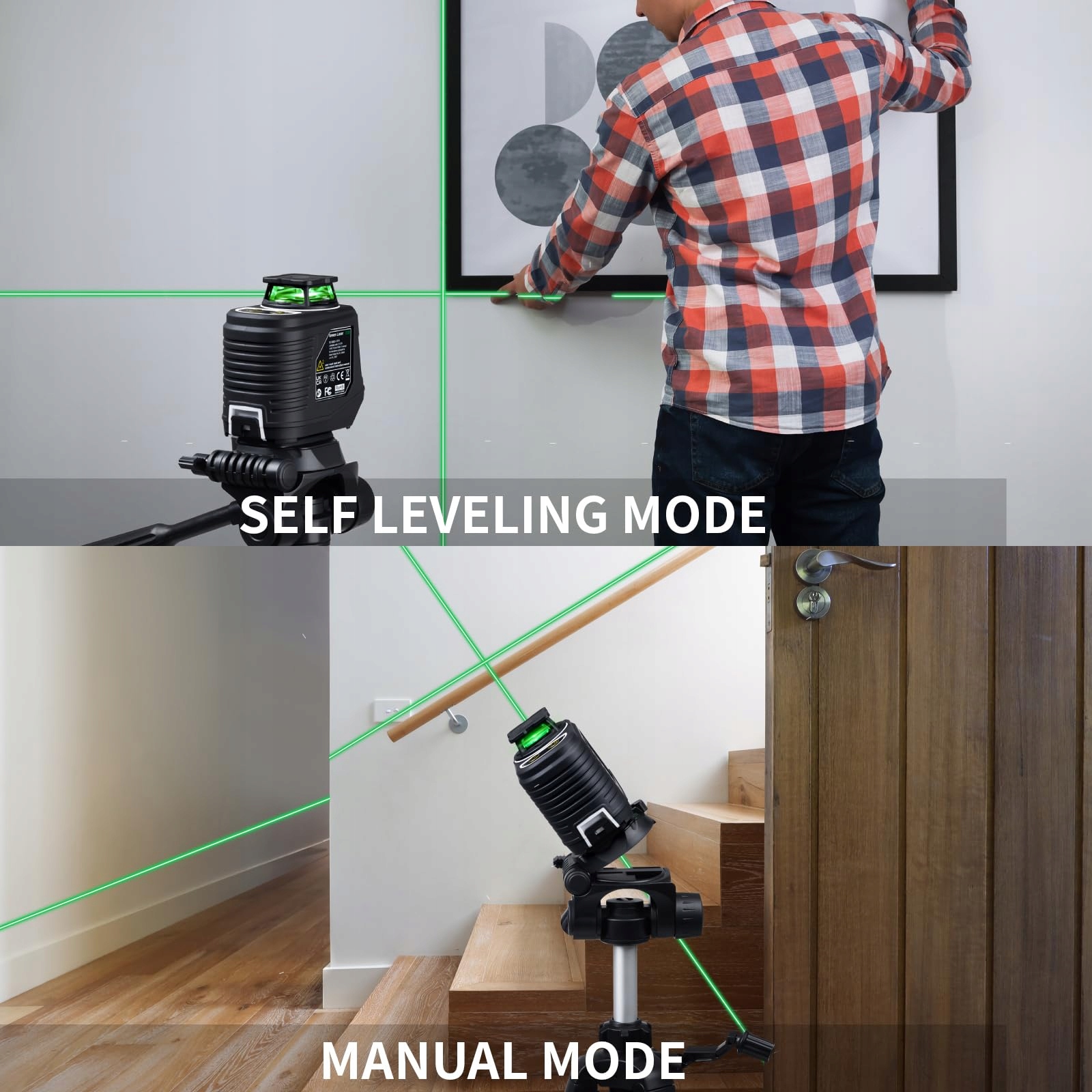 FIRECORE Laser Krzyżowy 360° Samopoziomujący Zielony Do Montażu — miniatura 4