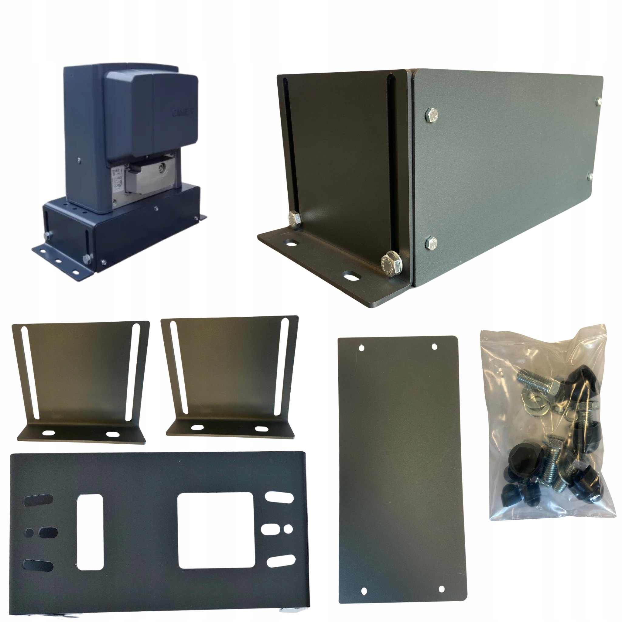 Uniwersalna Podstawa Montażu Automatu Nice Faac Came 16,5 30cm ral 7016