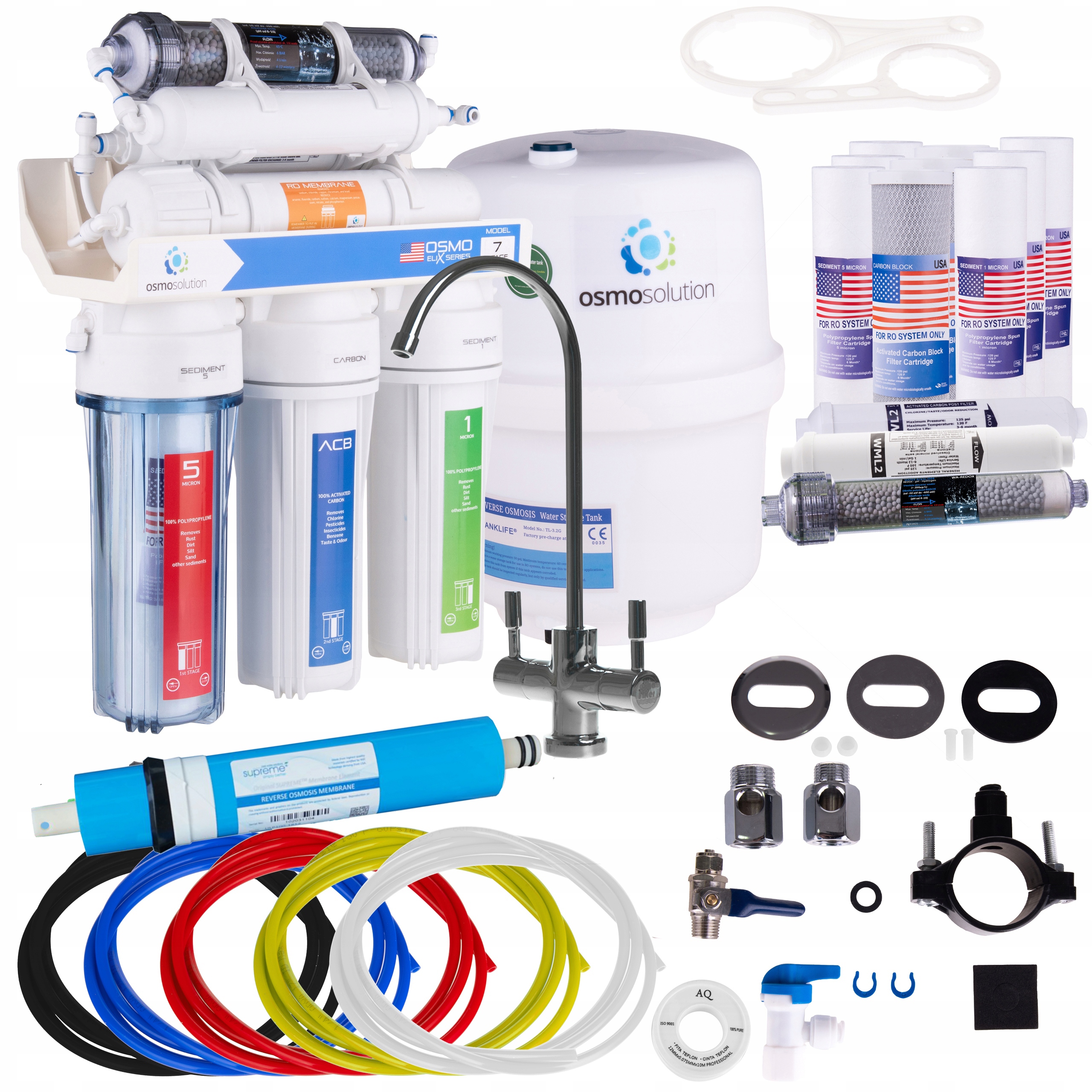 

Filtr Do Wody RO7 Redox Orp -400 Alkalizer Osmoza