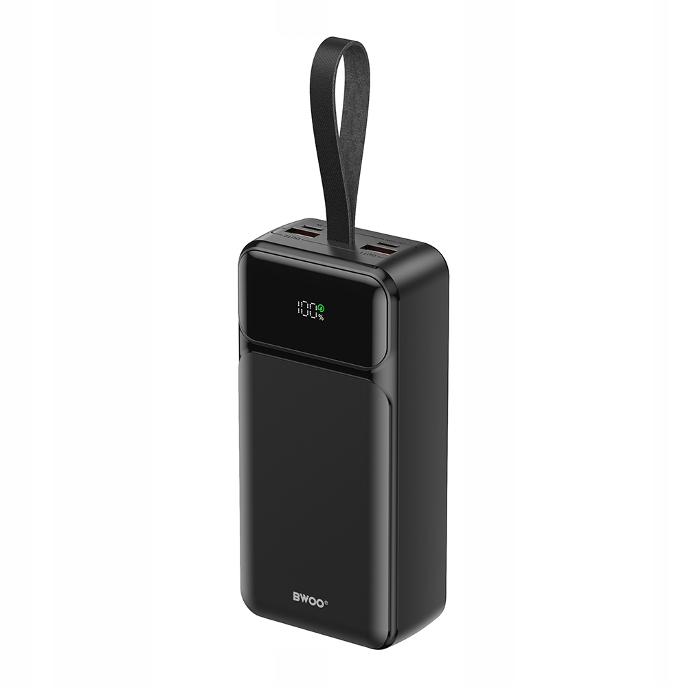 Bwoo 65W power banka 30000 mAh 2 x Usb-a, 1 x Type C s LCD displejem,