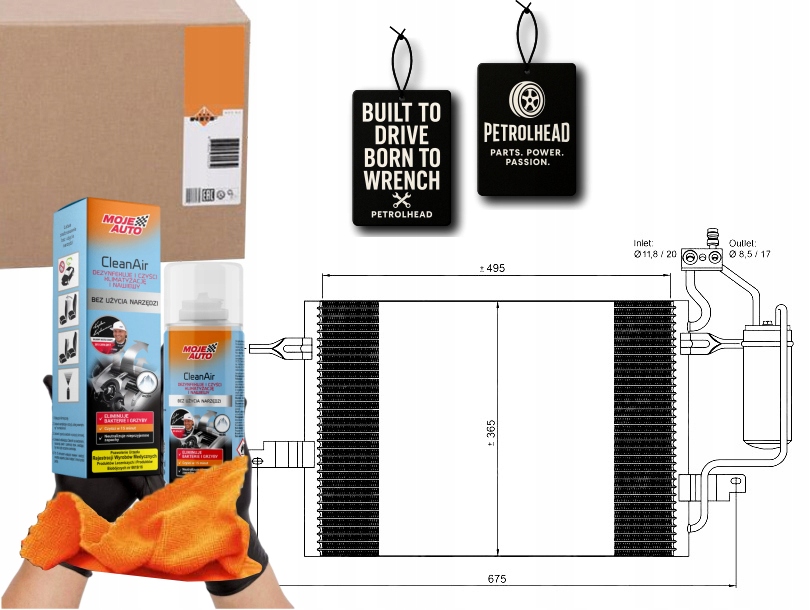Kondenzátor Klimatizace Opel Meriva 03- Nrf #Petrolhead Pro+ Kit9