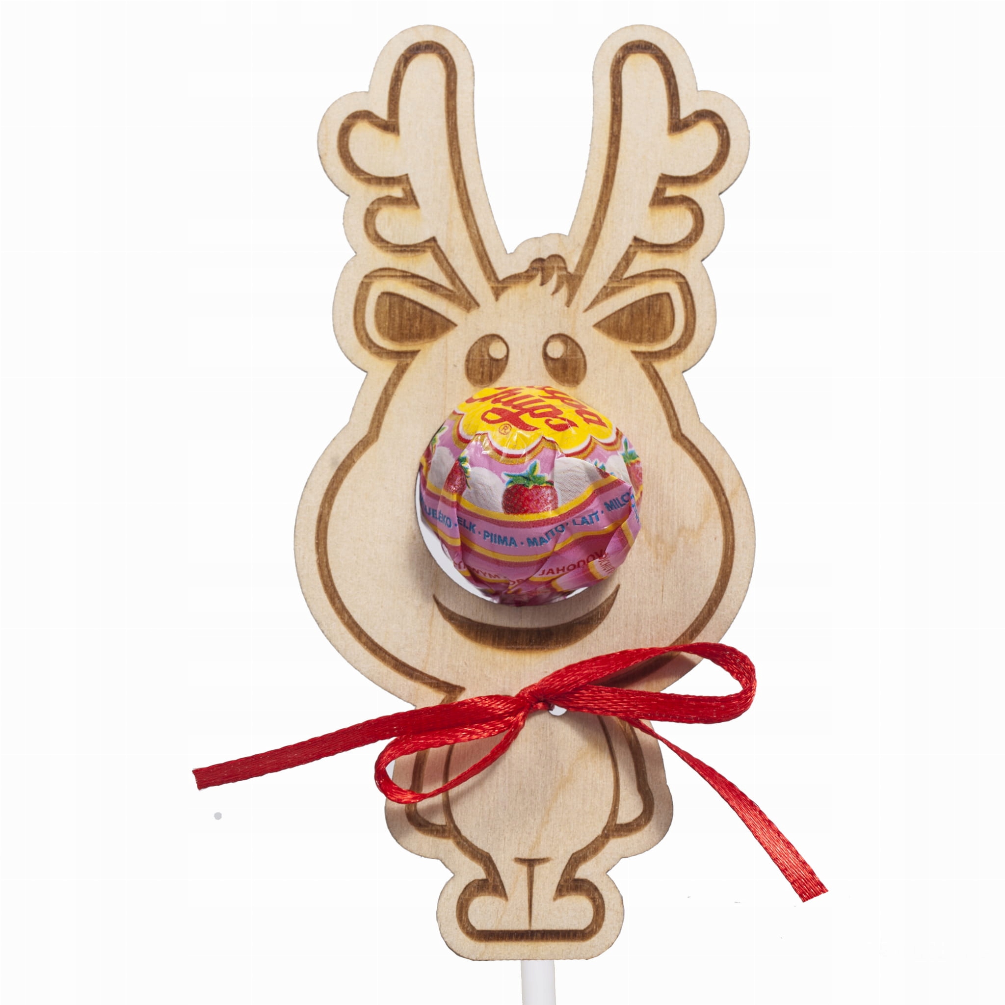 Renifer Rudolf na lizaka upominek grawer