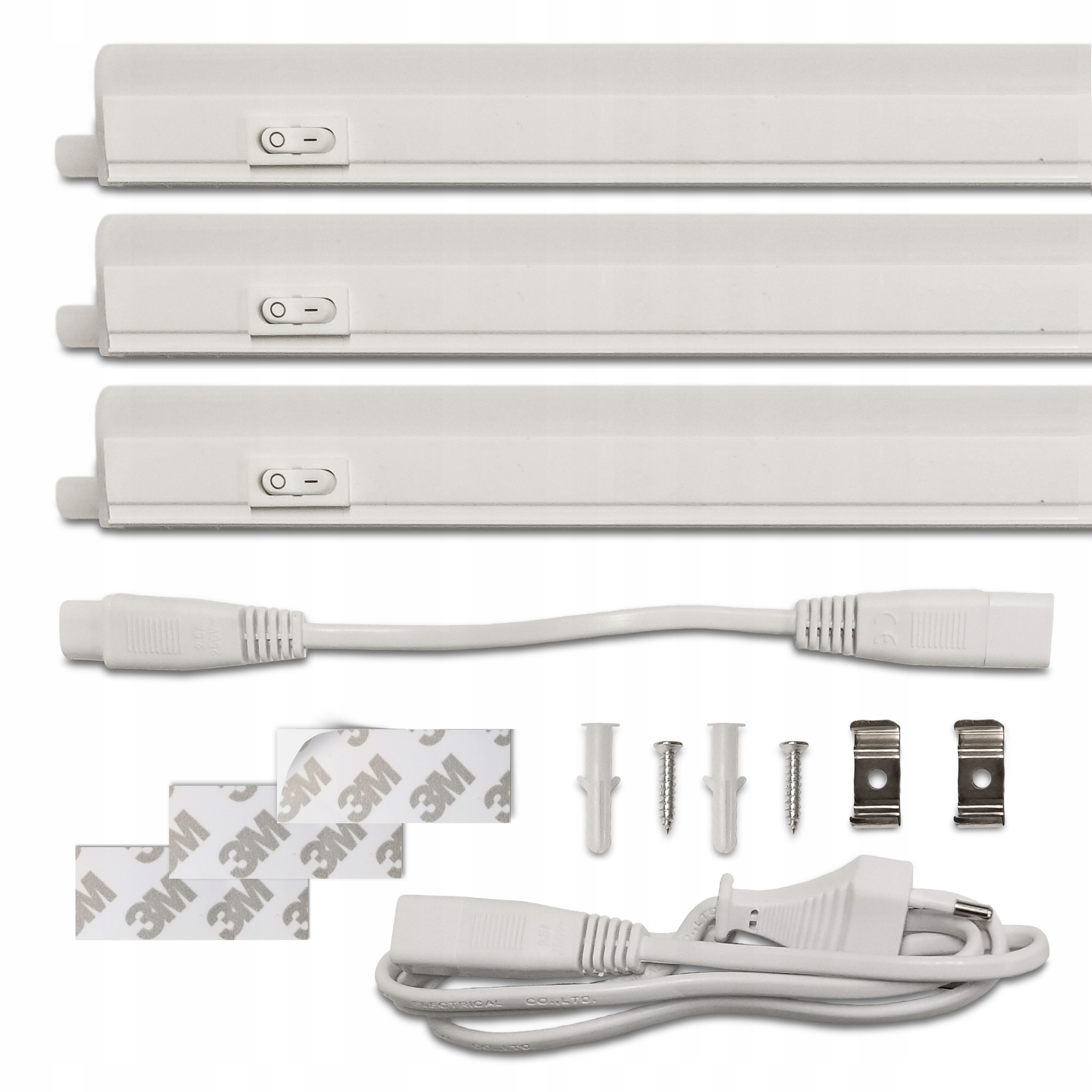 

3x Listwa Led Meblowa pod szafkę 14W 120cm Przewód