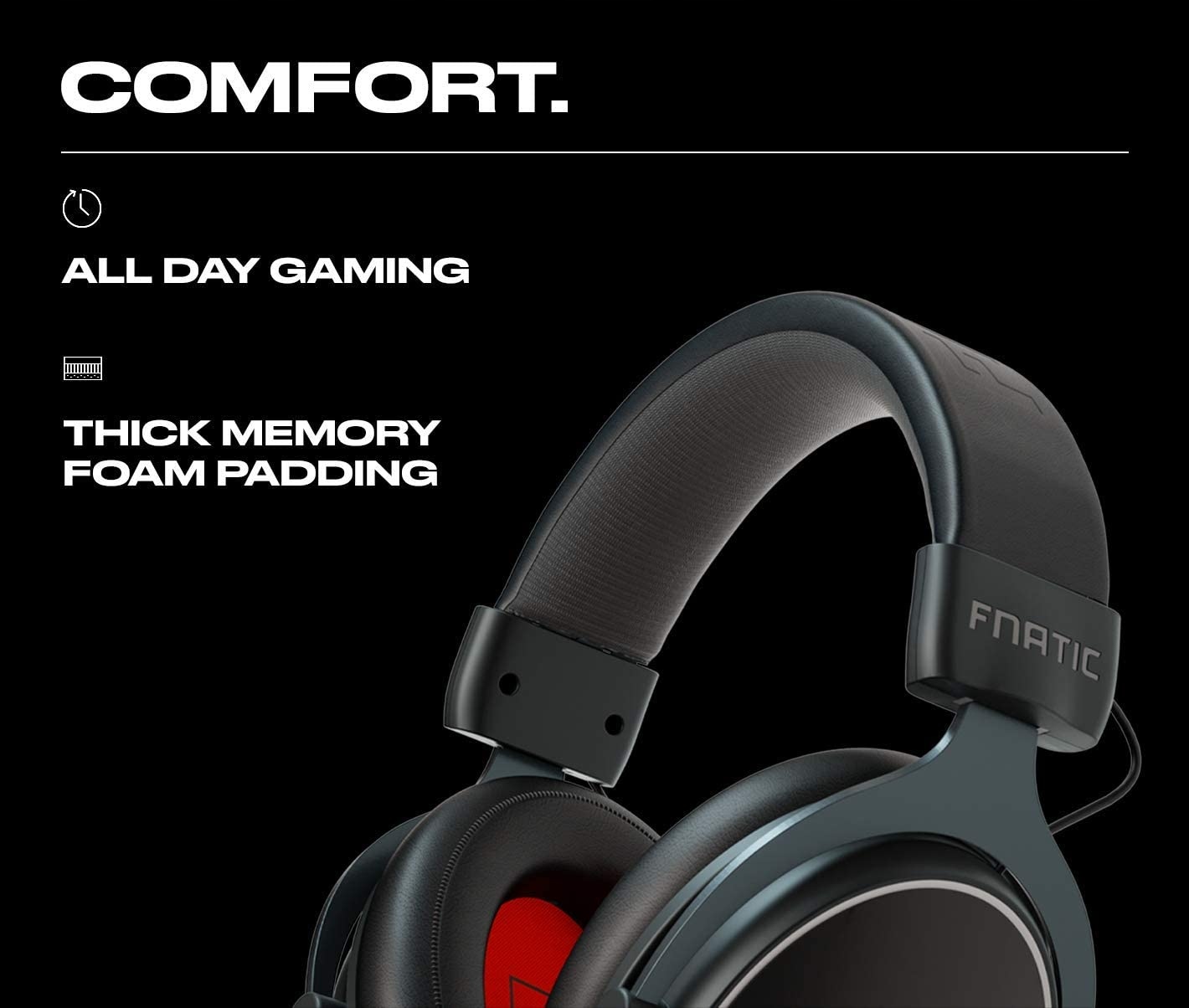 SŁUCHAWKI GAMINGOWE FNATIC GEAR REACT+ 7.1 Rodzaj słuchawek wokółuszne