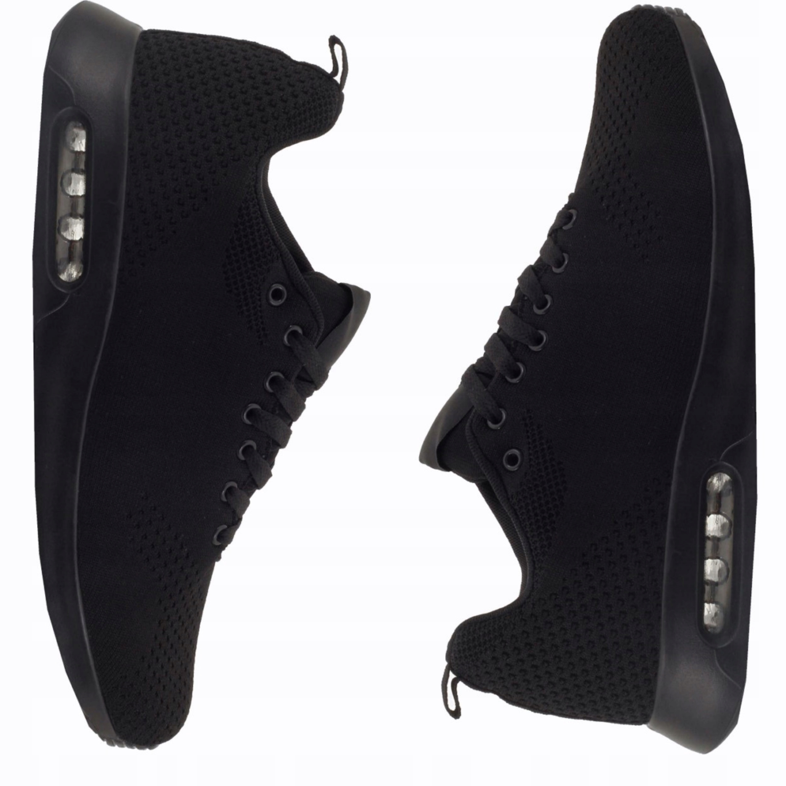 CZARNE BUTY MĘSKIE SPORTOWE ADIDASY LEKKIE SYSTEM