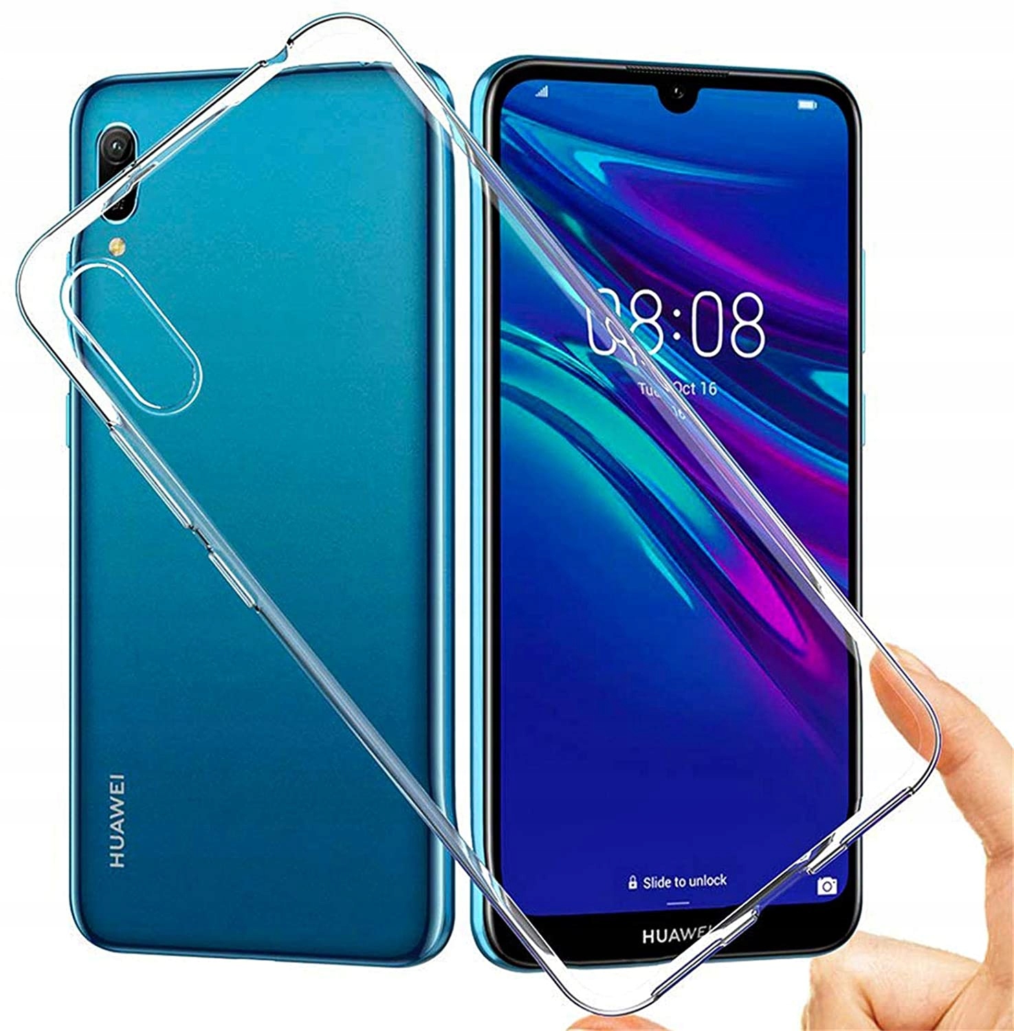 

Etui do Huawei Y6 2019 Przezroczyste Szkło
