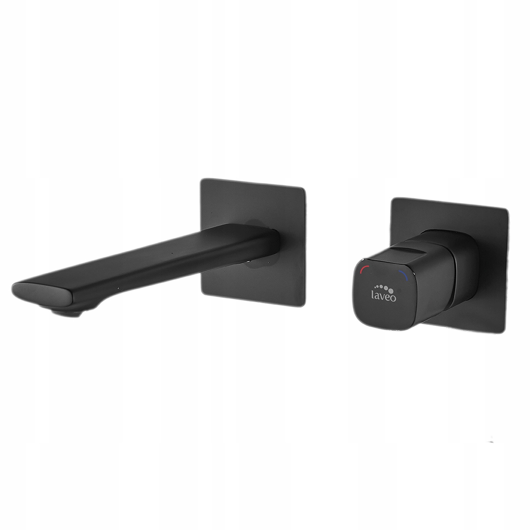 Podomietková Umývadlová Batéria Čierna S Zátkou Klik Klak Komplet