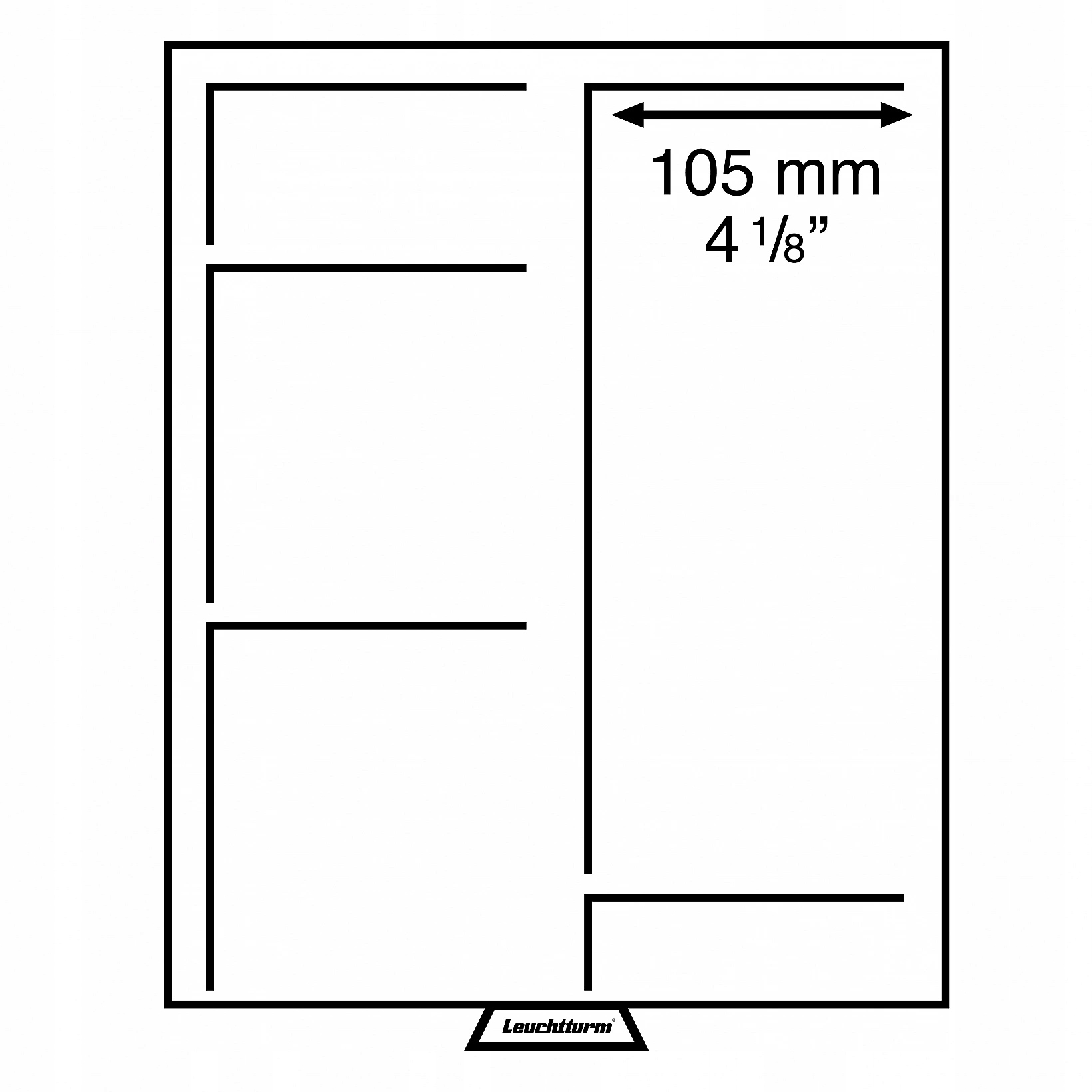 Leuchtturm Boxy na mince XL Velikost 1 pole: Variabilní