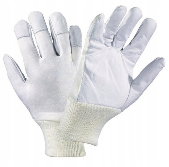 RĘKAWICE ROBOCZE z koziej skóry Topper ze ściagaczem wzmacniane 312 r. 8/M