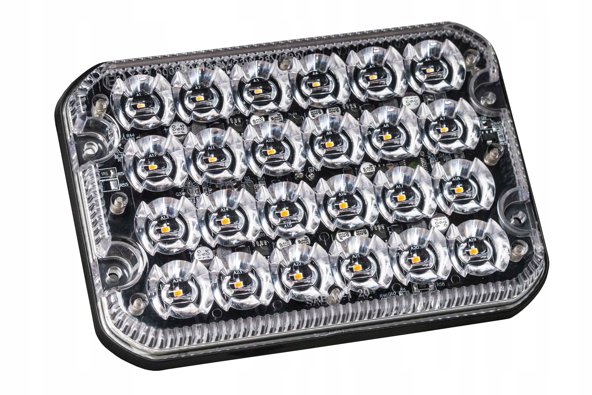 Lampa ostrzegawcza kierunkowa LED R65 zestaw