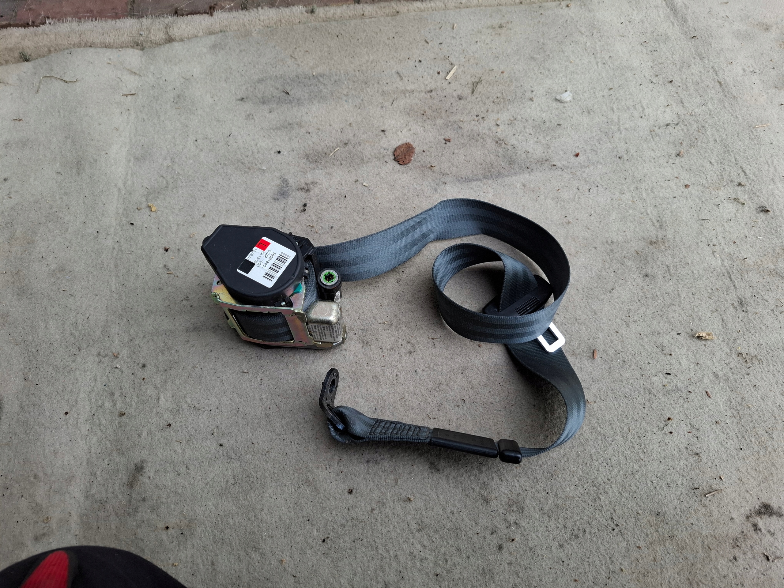 AUDI TT 8N COUPE tension belt safety left front front grey