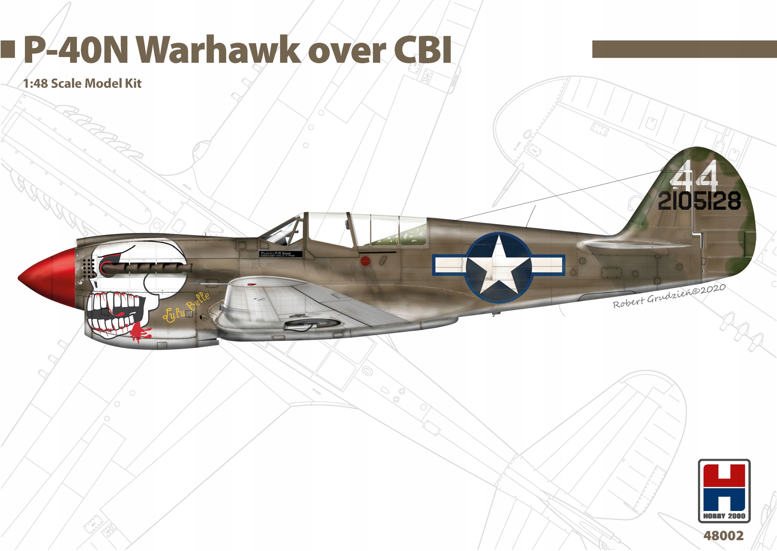 Hobby 2000 48002 1/48 P-40N Warhawk Over Cbi (Čína, Barma, Indie)