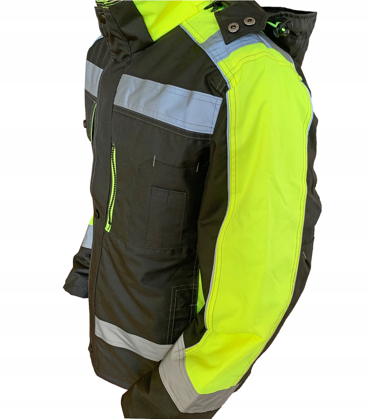 KURTKA ROBOCZA ZIMOWA OCIEPLANA ODBLASKOWA KAPTUR PRZECIWDESZCZOWA ROZ.S Kod producenta BEST GUARD