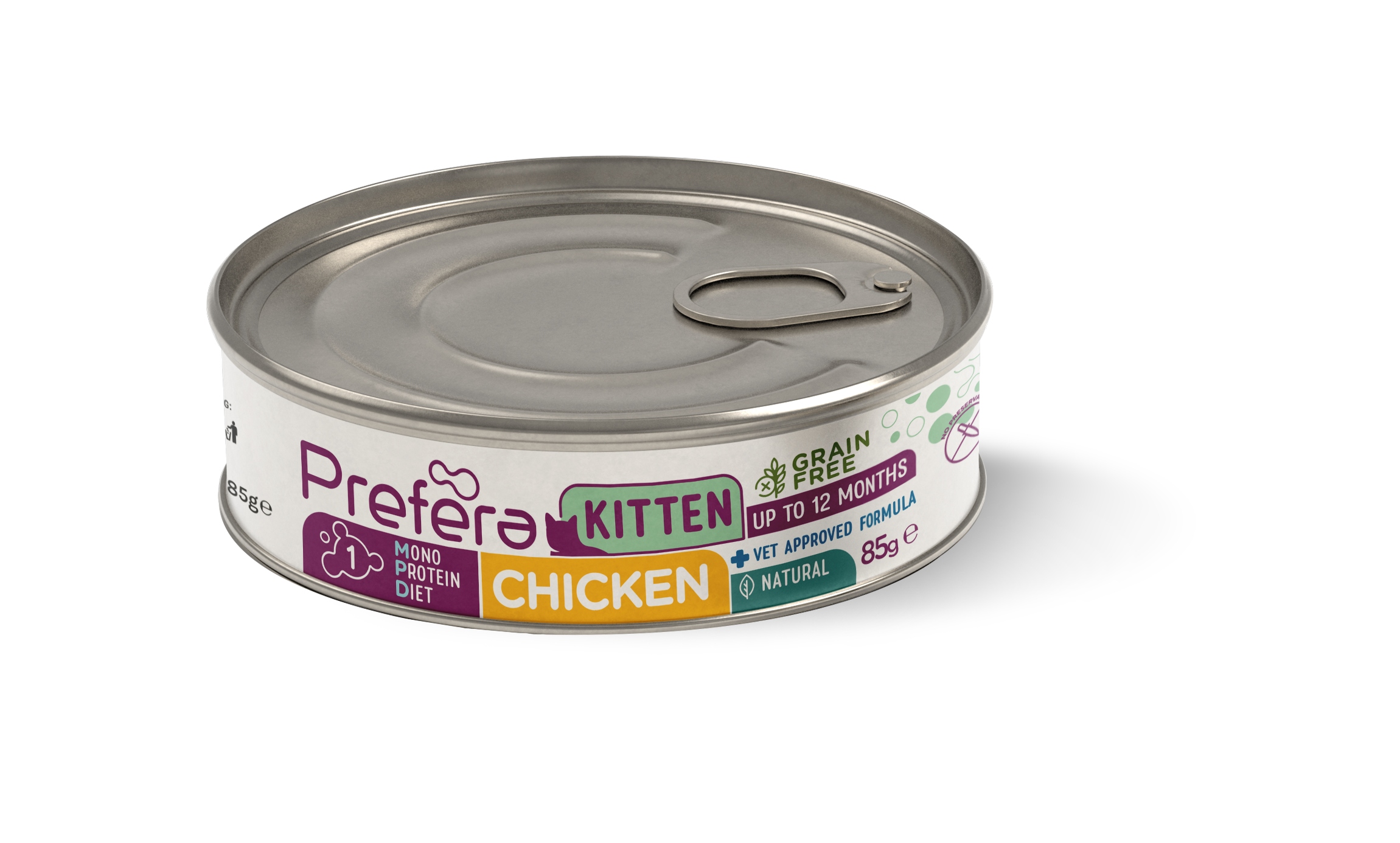 Prefera Monoproteinové krmivo pro koťata Vet Approved kuře 85 g