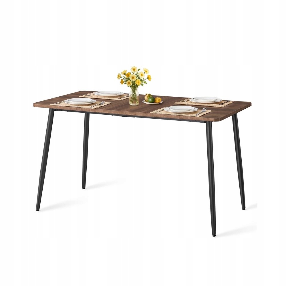 Jedálenský stôl Vasagle 140 cm pre 4 – 6 osôb, orech – čierny