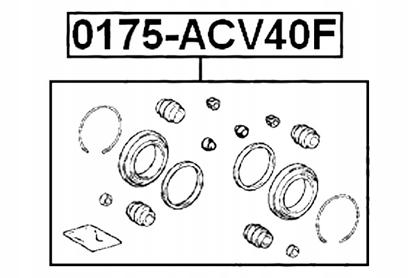 ZESTAW NAPRAWCZY ZACISK HAMULCOWY PRZEDNI TOYOTA RAV4 Producent części Febest